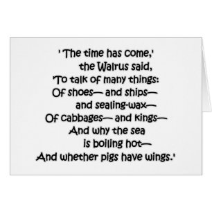 Cartão Couves da morsa