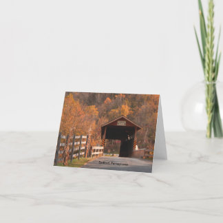 Cartão Covered Bridge Note Card