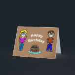 Cartão COVID-19 Funny Birthday Card<br><div class="desc">Right now, going to a birthday party is not feasible. But, here's a fun card to send to the birthday recipient (you could include a gift card?) during this "stay at home" lifestyle we are all dealing with. You can have your name preprinted on the card or you can make...</div>