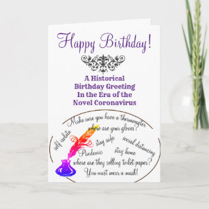 Cartão Covid-19 Time Capsule Greeting Card