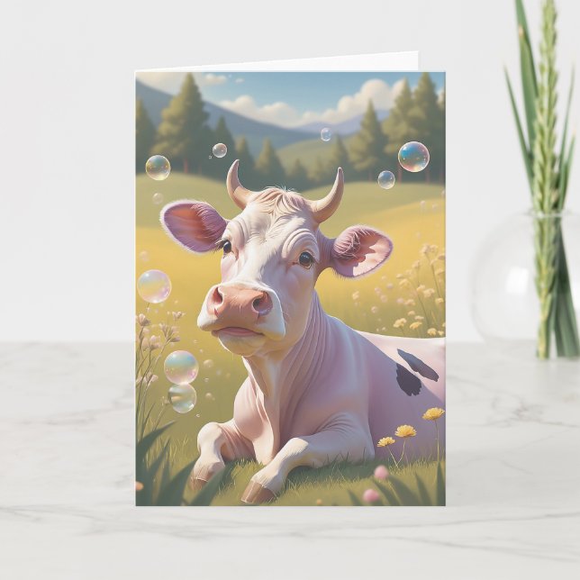 Cartão Cow Memories of Bliss (Frente)