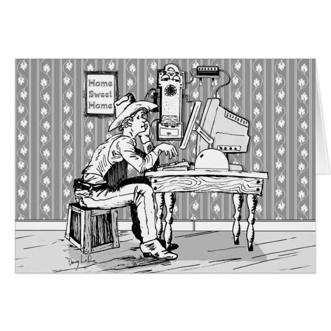 Cartão Cowboy (Frente Horizontal)