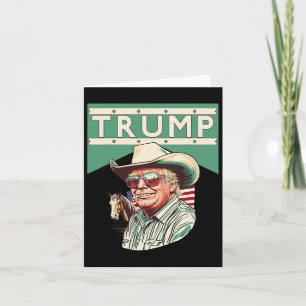 Cartão Cowboy Trump Trump É Meu Presidente