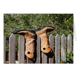 Cartão Cowboys Boots