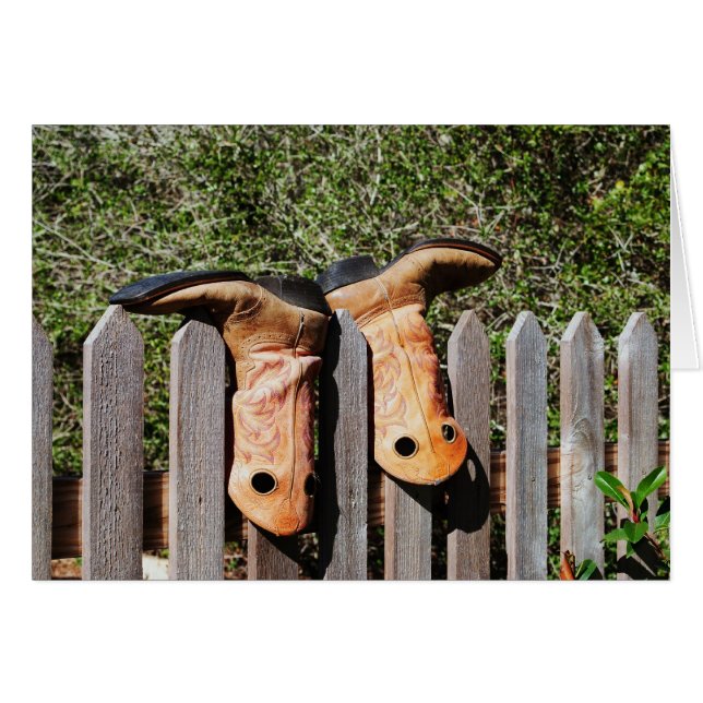Cartão Cowboys Boots (Frente Horizontal)