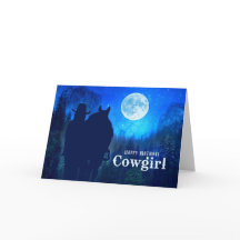 Cowgirl Birthday Moonlit Mountain Twilight Ride