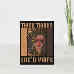 Cartão Coxas grossas e Vibes Melanin Black Women J