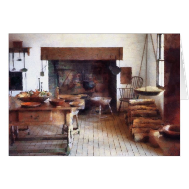 Cartão Cozinha colonial (Frente Horizontal)