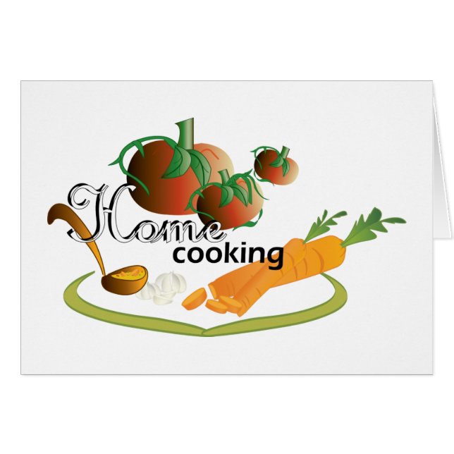 Cartão cozinhar home II (Frente horizontal)