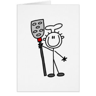 Cartão Cozinheiro chefe com camiseta e presentes da