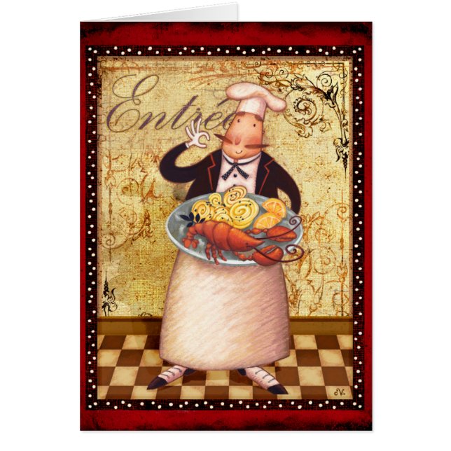 Cartão Cozinheiro chefe Entrée (Frente)