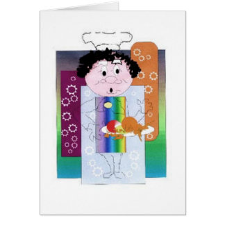 Cartão Cozinheiro chefe quente