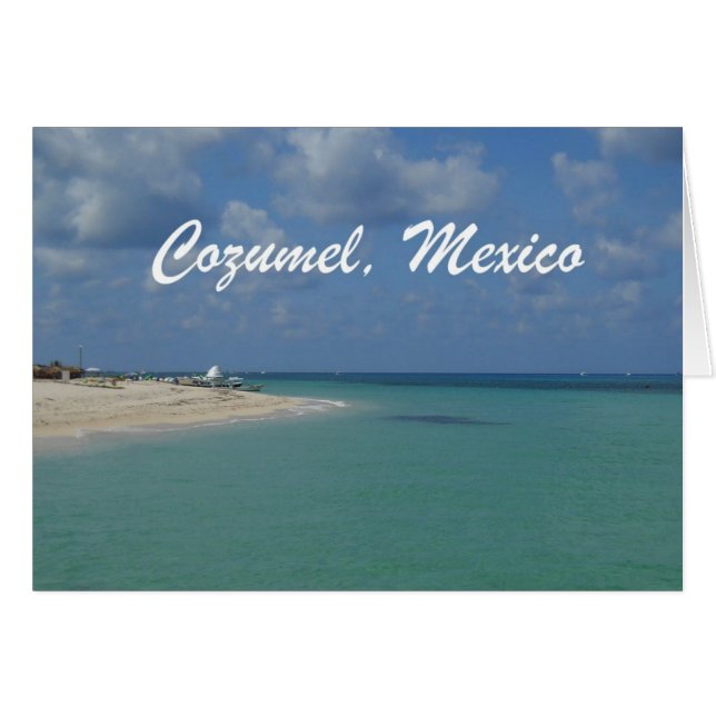 Cartão Cozumel, México (Frente Horizontal)