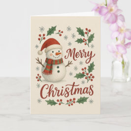 Cartão Cozy Winter Village Christmas Card – Warm Holiday 