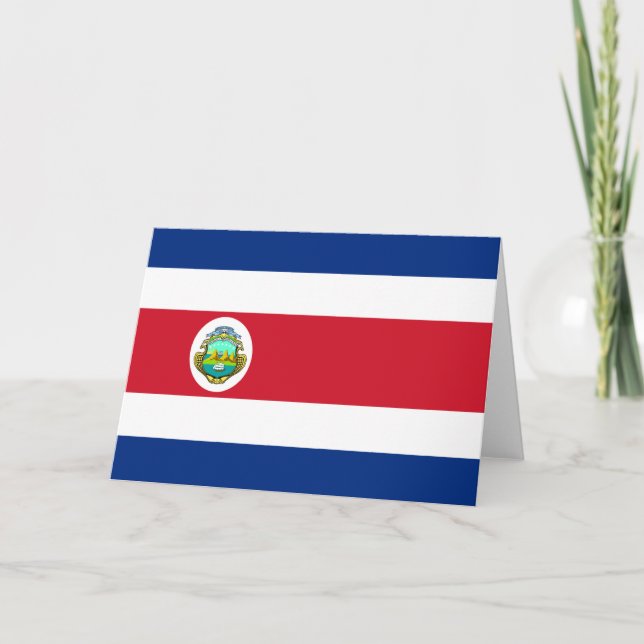 Cartão CR da bandeira de Costa Rica (Frente)