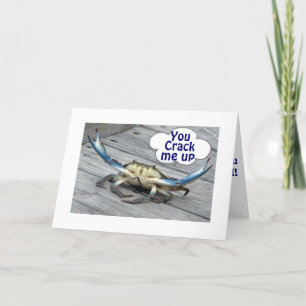 Cartão CRABS SAYS YOU CRACK ME UP 50th BIRTHDAY HUMOR
