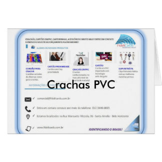 Cartão Cracha em PVC