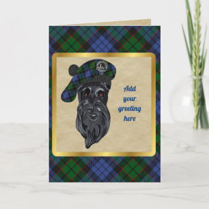 Cartão Crachá Fletcher e Placa Personalizada Tartan