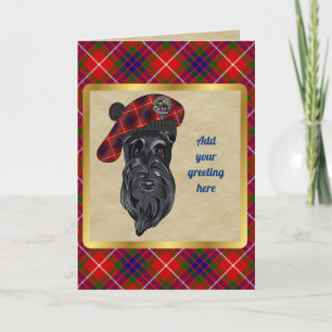 Cartão Crachá Fraser e Placa Personalizada Tartan