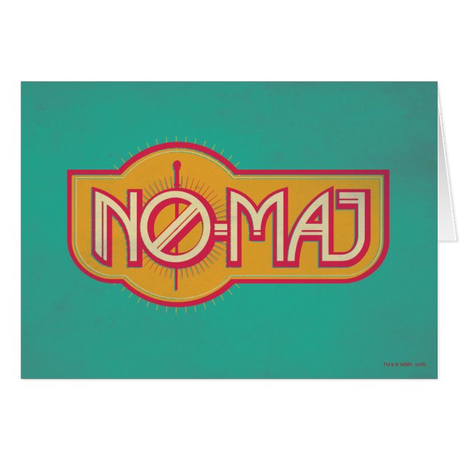 Cartão Crachá Red & Yellow NO-MAJ™ (Frente Horizontal)