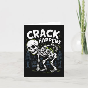 Cartão Crack Acontece Osteopata Espinha Engraçado Hallowe