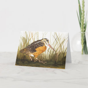 Cartão Crad de Saudação de Aquarela