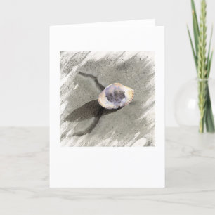 Cartão Crane Beach Crab Shell Card