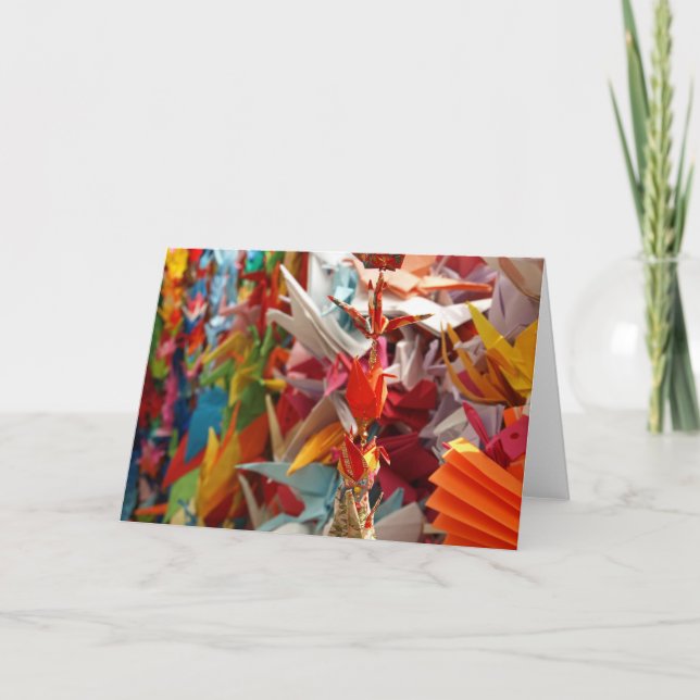 Cartão Cranes for Peace (Frente)