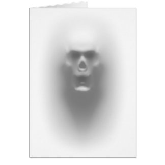 Cartão crânio assustador