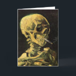 Cartão Crânio com cigarro queimado por Vincent van Gogh<br><div class="desc">Crânio com Cigarro queimado por Vincent van Gogh é um apos impressionismo de arte de vintage que ainda pinta a vida. Um retrato do esqueleto humano fumando. Imagem do excelente a utilizar em produtos anti-tabagismo. Fumar matares 1.000 a cada ano, ajudar alguém a parar de fumar hoje. Imagem de excelente...</div>