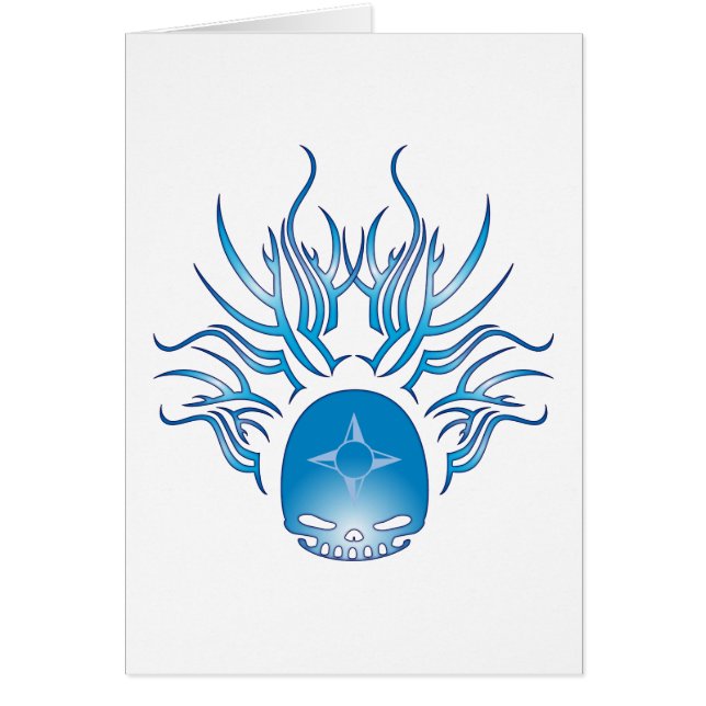 Cartão Crânio da geografia (Frente)