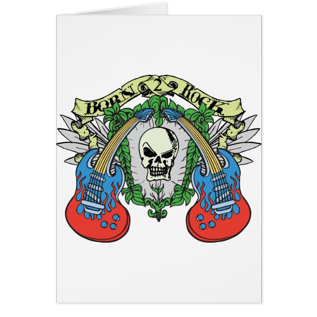 Cartão Crânio da rocha do nascer 2 (Frente)