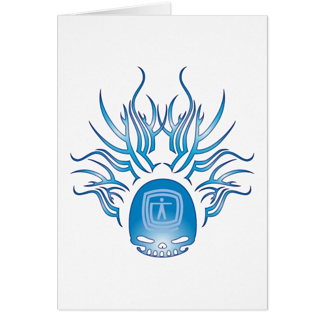 Cartão Crânio da terapia ocupacional (Frente)