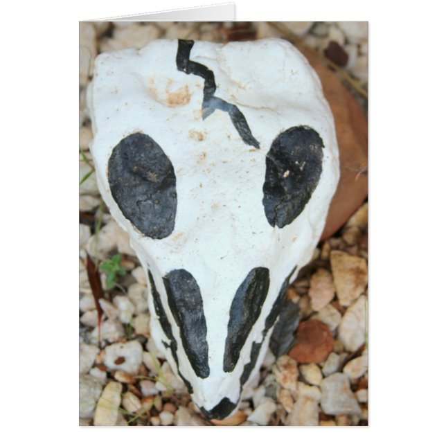 Cartão crânio de dia del muerte (Frente)