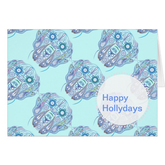 Cartão Crânio de Great Dane Açúcar (Frente Horizontal)