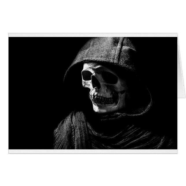 Cartão Crânio de Grim Reaper (Frente Horizontal)