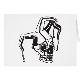 Cartão Crânio de Palhaço