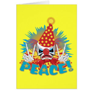 Cartão Crânio de Palhaço