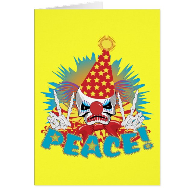 Cartão Crânio de Palhaço (Frente)