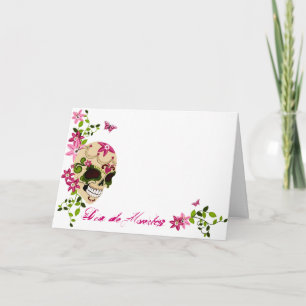 Cartão Crânio do açúcar [Día de Muertos]