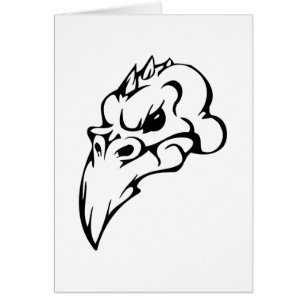 Cartão Crânio do pássaro