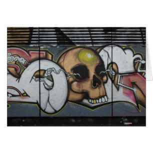 Cartão Crânio dos grafites