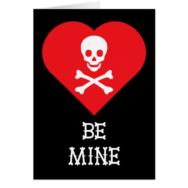 Cartão Crânio e ossos cruzados (Frente)