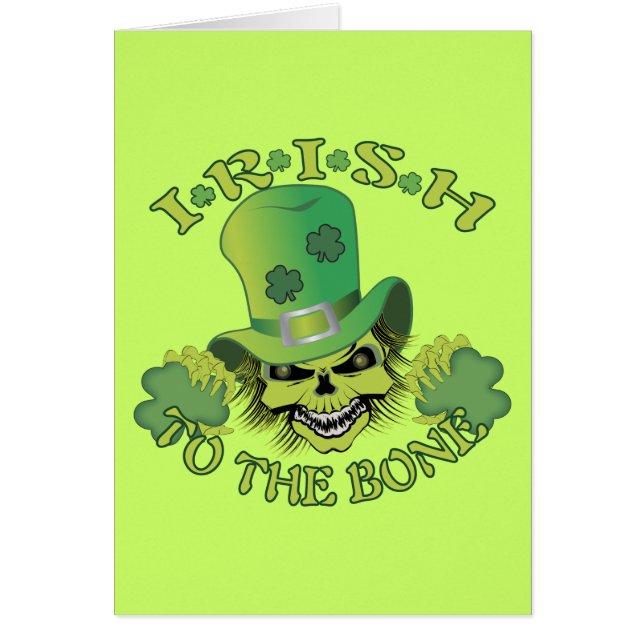 Cartão Crânio Irlandês (Frente)