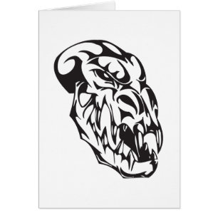 Cartão Crânio monstro