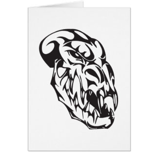Cartão Crânio monstro