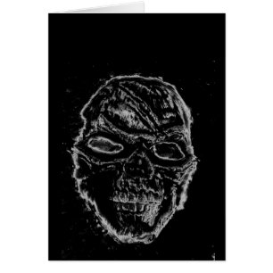Cartão Crânio negro