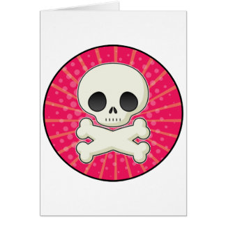 Cartão Crânios bonitos