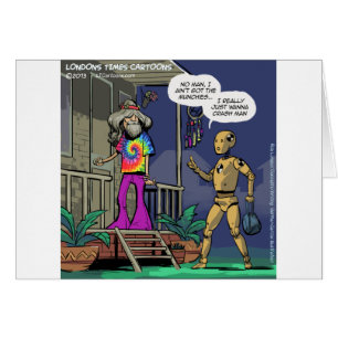 Cartão Crash Test Hippie Engraçado