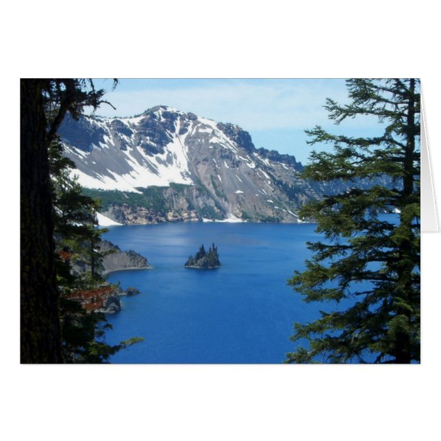 Cartão Crater Lake, Oregon (Frente Horizontal)